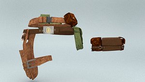 3D model laos Game Military Belt
