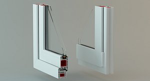 PVC window profile with lighting studio(1)