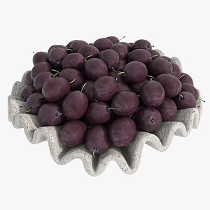 3D Plum Stone Flora Centerpiece
