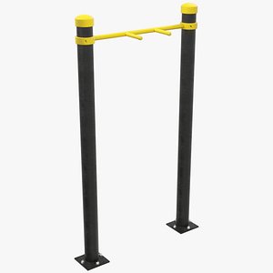 3D High Bar Workout Equipment V4 model