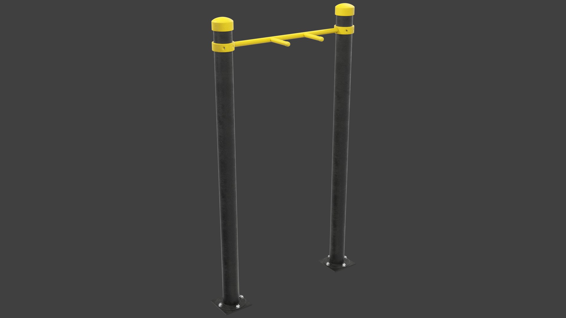 3D High Bar Workout Equipment V4 model TurboSquid 2082602