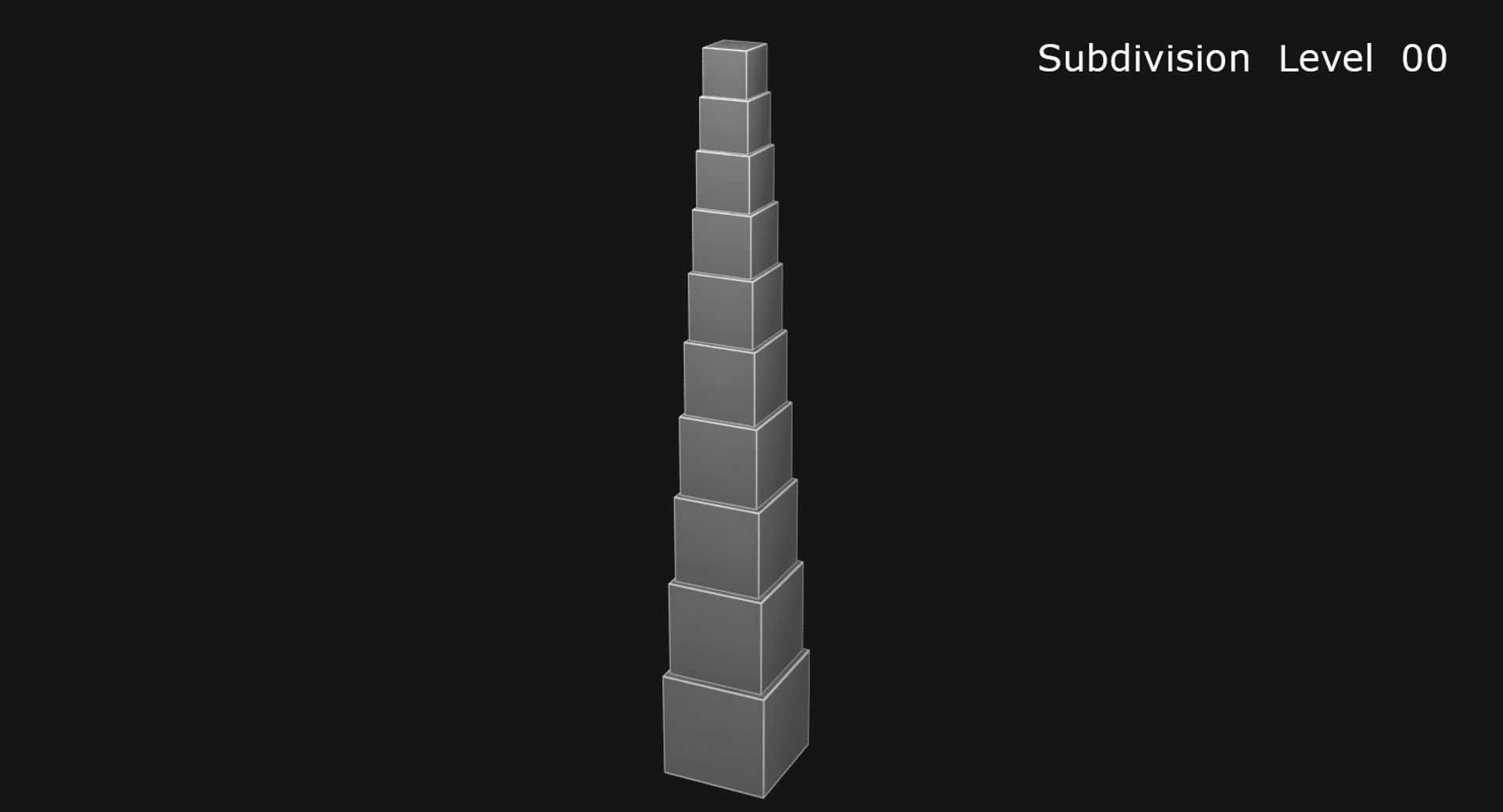 Stacking Cubes 3d Model