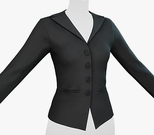 Black Woman Blazer model
