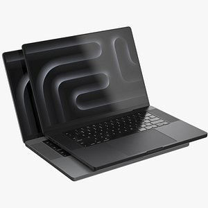3D Apple MacBook Pro 16-inch M3 Pro All Color model