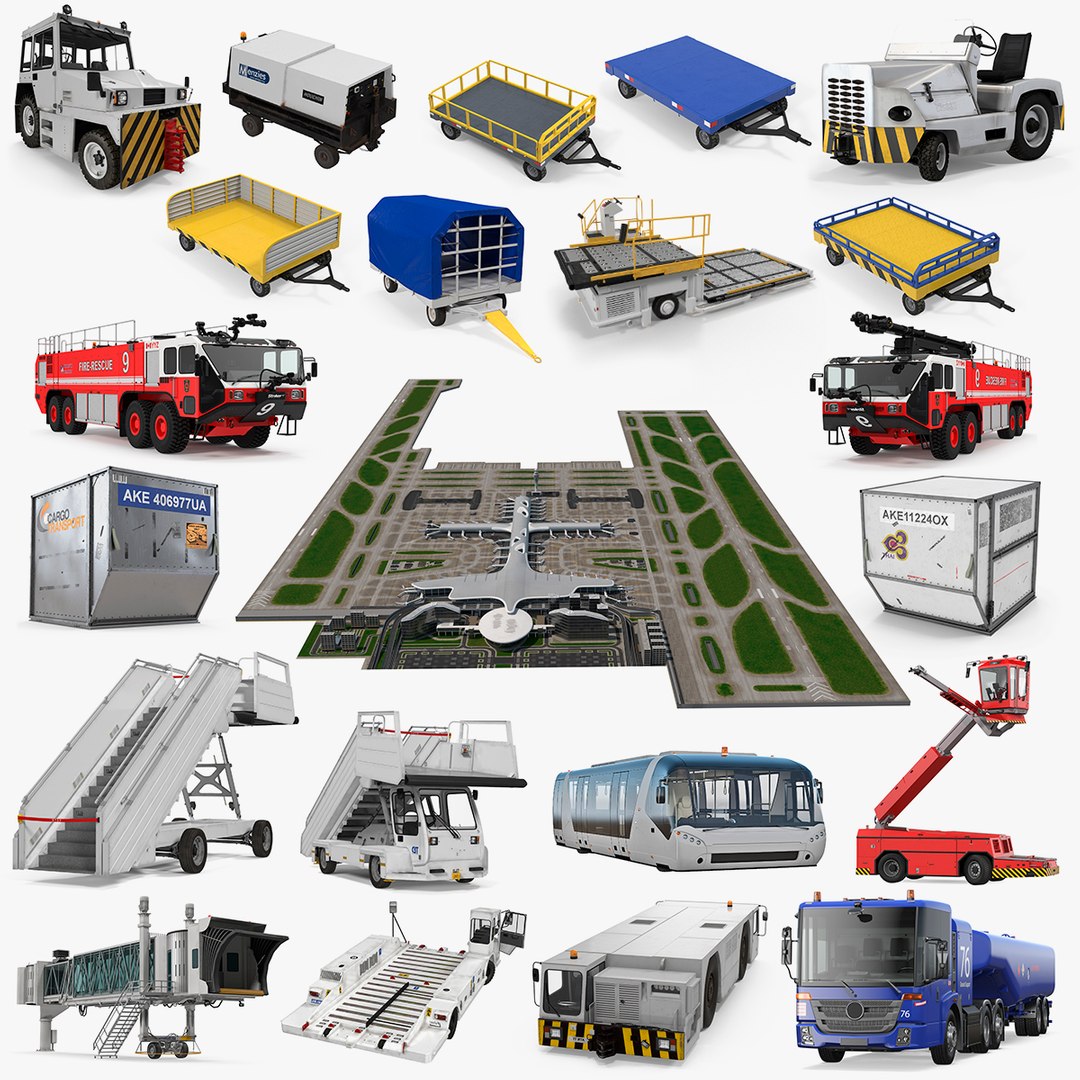 Airport Big Collection 2 3D model preview