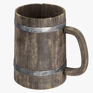 Wooden Cup, 8K PBR