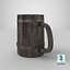 Tasse en bois, 8K PBR