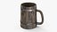 Tasse en bois, 8K PBR