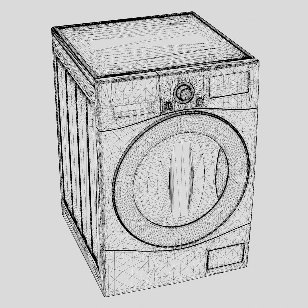 Washer-dryer 3d Model - Turbosquid 2324336