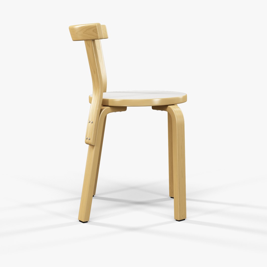 3d model artek 68 chair