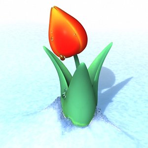 3d tulip model