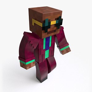Morpheus Minecraft - Mixamo Animatable - Vray-Arnold