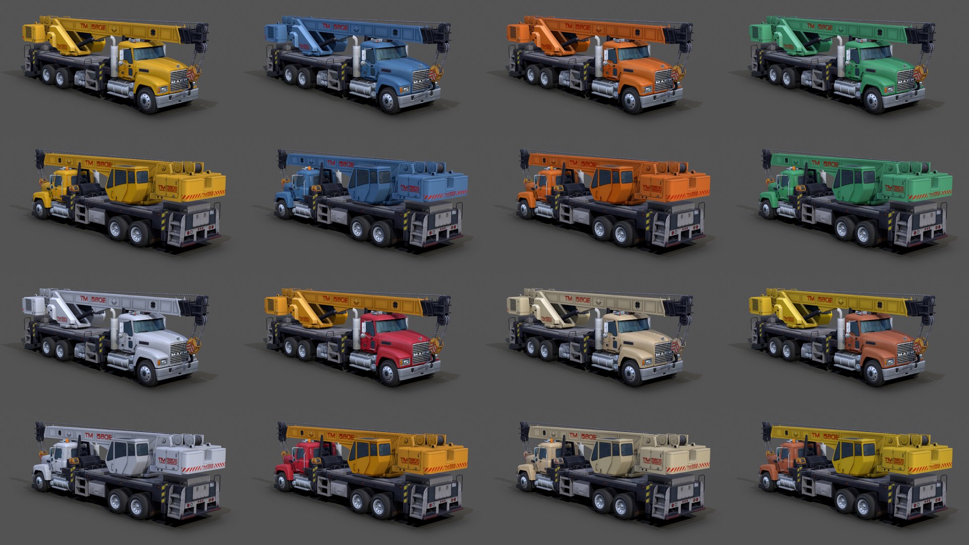 Mack CH613 Crane Truck S02 2004 3D Model - TurboSquid 1922324