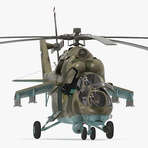 3d russian helicopter mi model