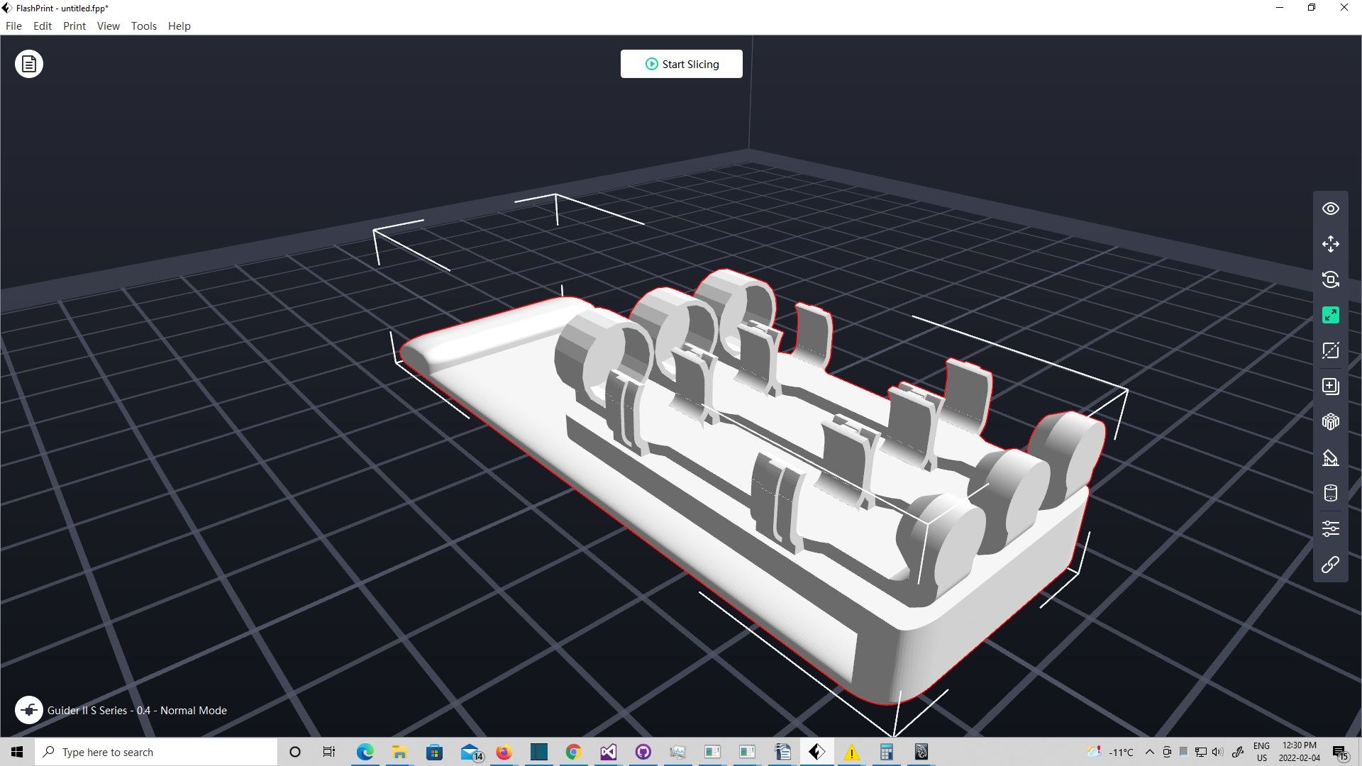 MOLLE bing 3x AAAA Battery Holder For 3D Printing 3D Model