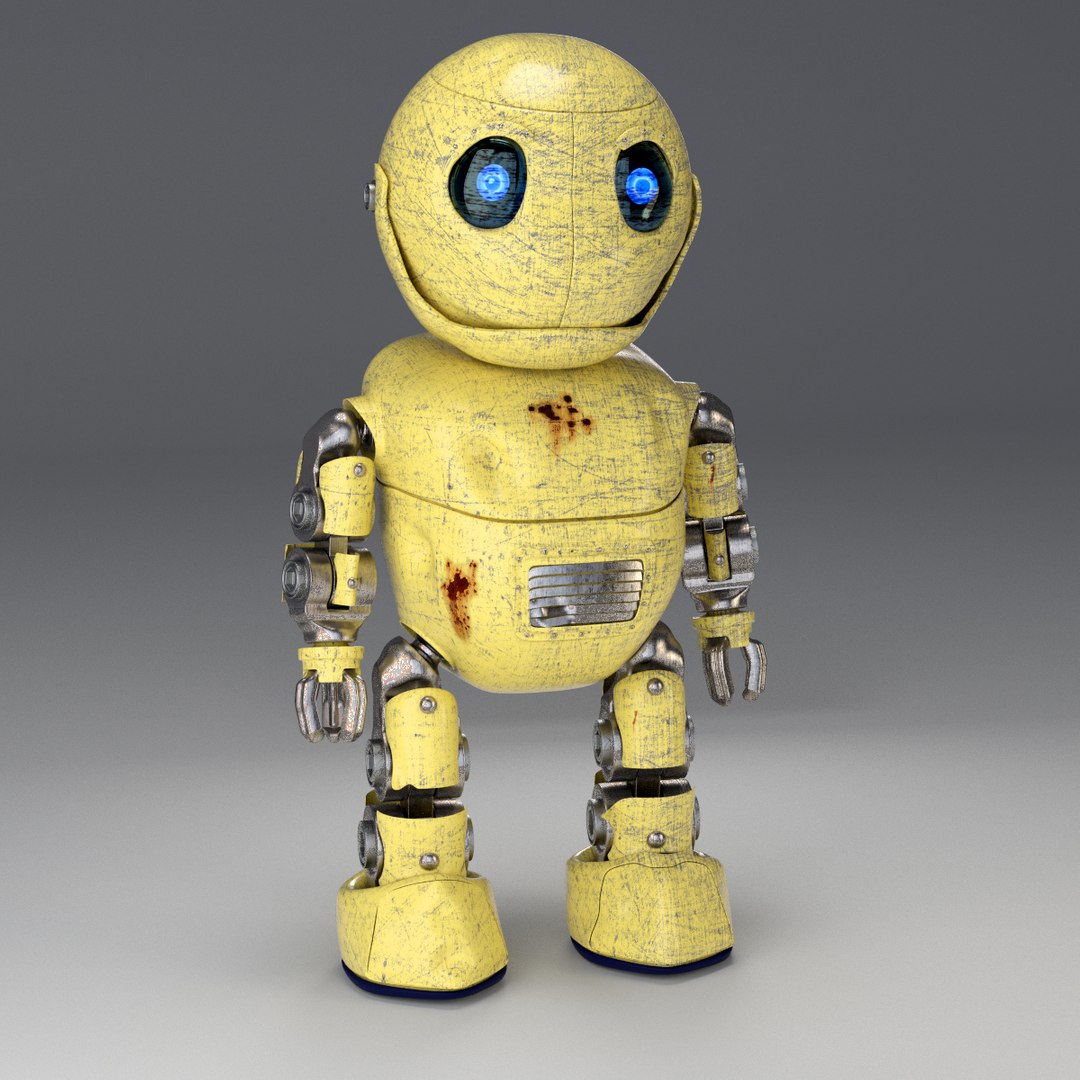 Friendly Robot Rig Little 3d Model