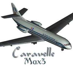 Caravelle S.U.D Aviation French Airliner Max3