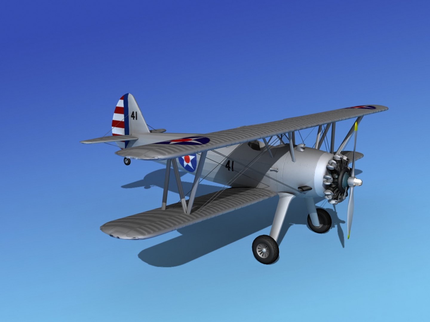 pt-17 stearman trainers 3d max