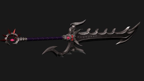 dark blade Low-poly 3D Model