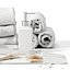 White Earthenware Bathroom Set 01 ZARA HOME
