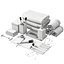 White Earthenware Bathroom Set 01 ZARA HOME