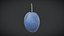 Frutta prugna selvatica Low Poly