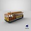 vintage cable car 3D