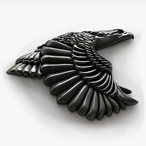 Eagle Bas-Relief 3D Model