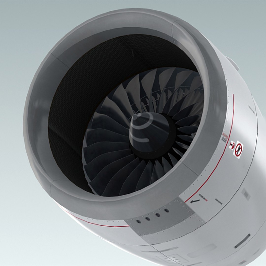 3d model jet engine