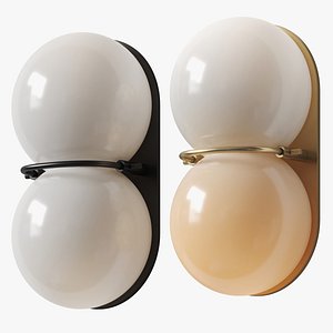 3D Sklo - Twin sconce