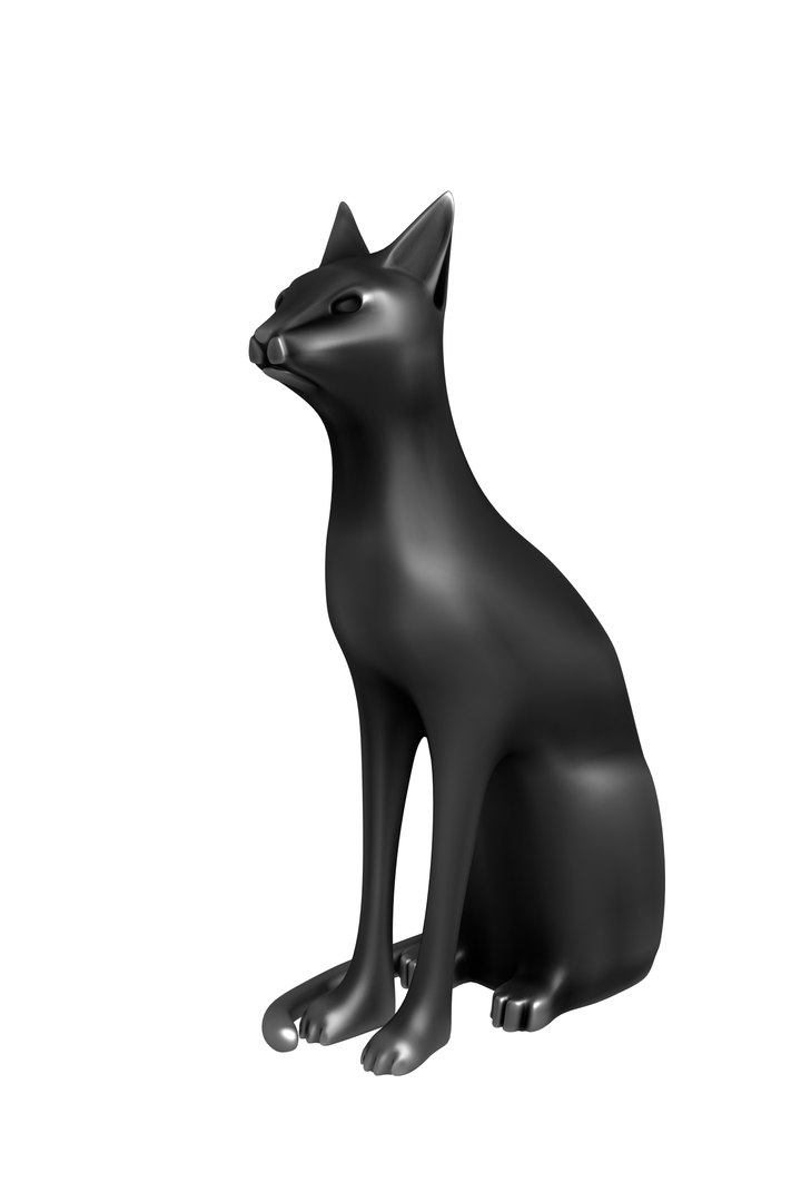 Egypt Cat Statue 3D Model TurboSquid 1254587
