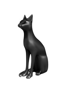 egypt cat statue 3D model