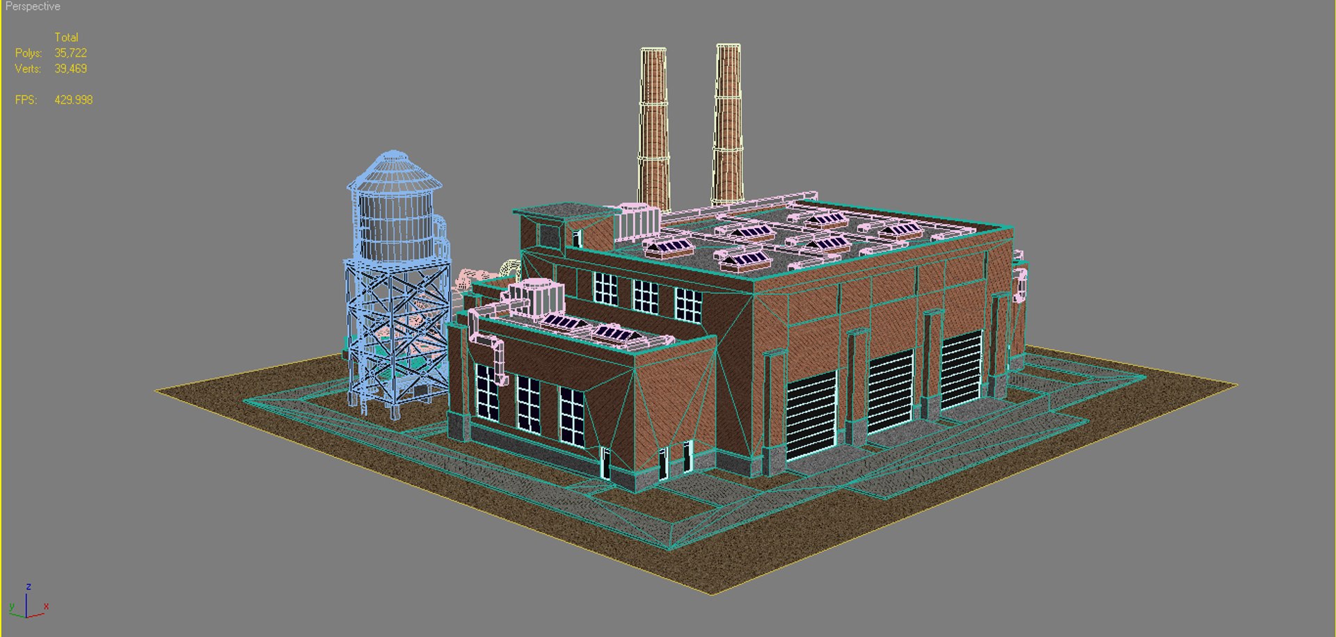 3D Model Factory Building - TurboSquid 1211883