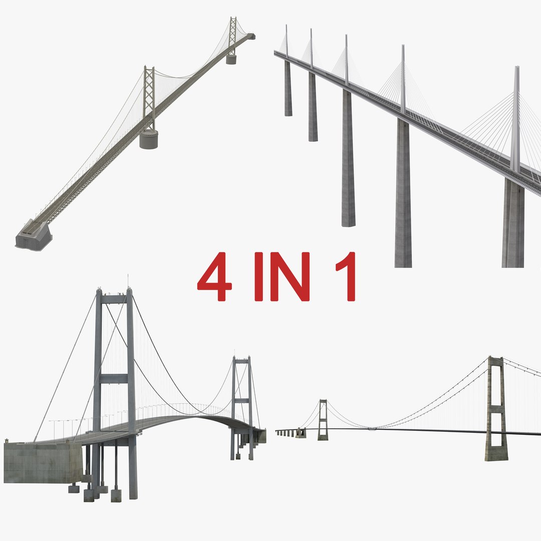 Bridges Collection 3 3D model preview