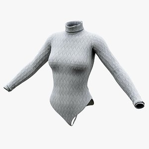3D model Turtleneck Sweater Body