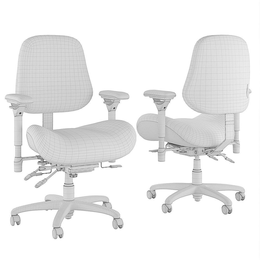 Office Chair Ergogenesis 3D Model TurboSquid 2059082