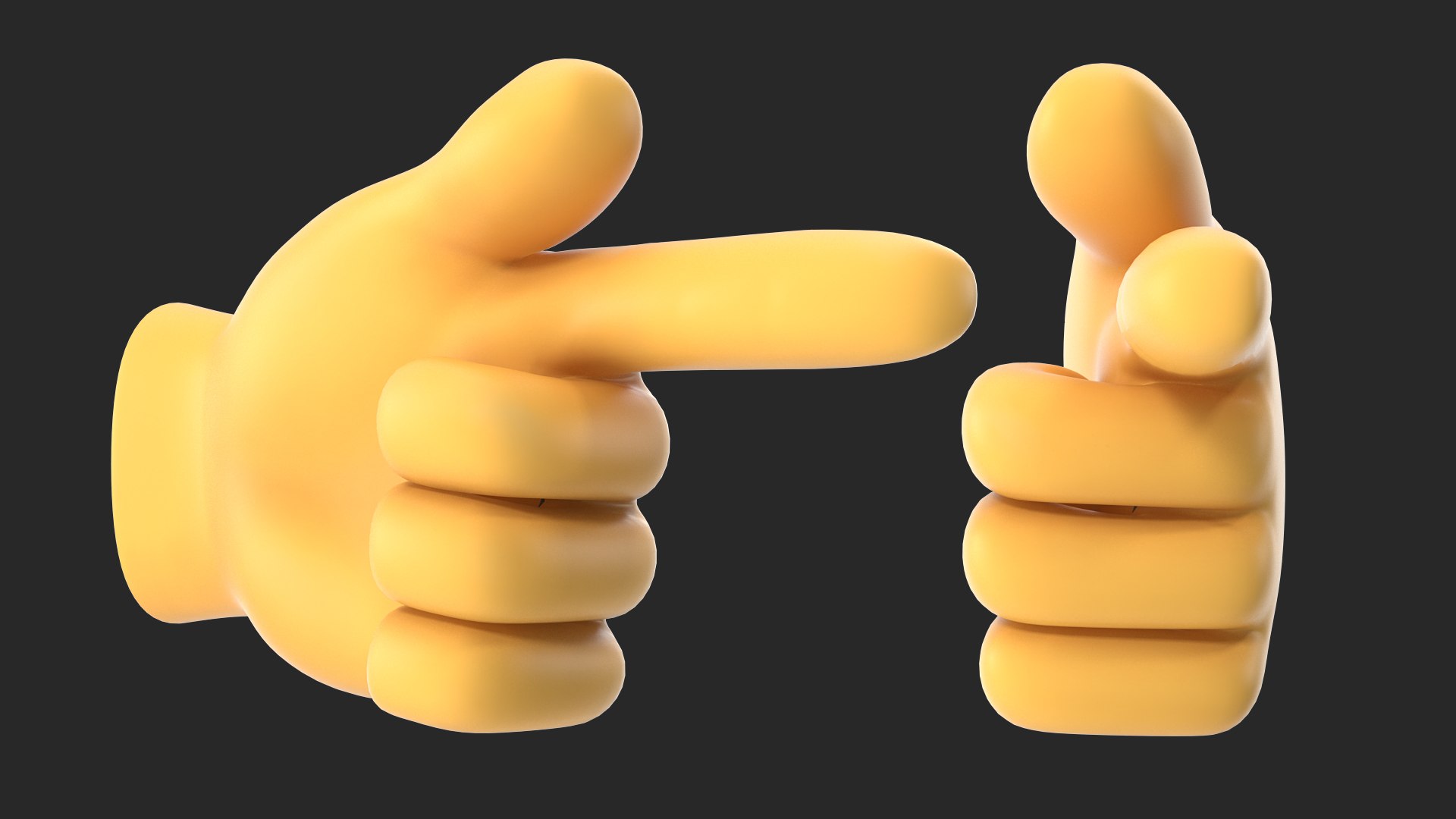 3D backhand index pointing left - TurboSquid 1549727