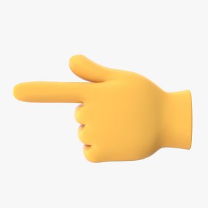 Backhand Index Pointing Left Emoji