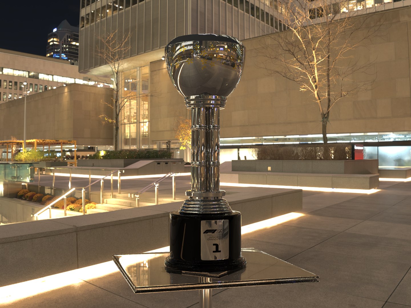 Formula1 Japanese GP Trophy Award - Realistic PBR Cinematic Model ...