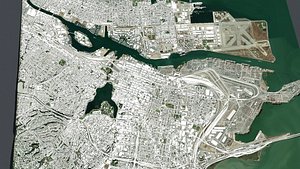 Cityscape Auckland New Zeland 3D