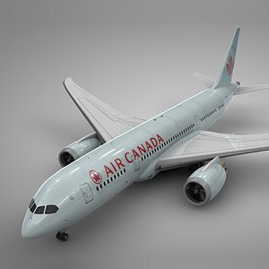 3D boeing 787 dreamliner air canada