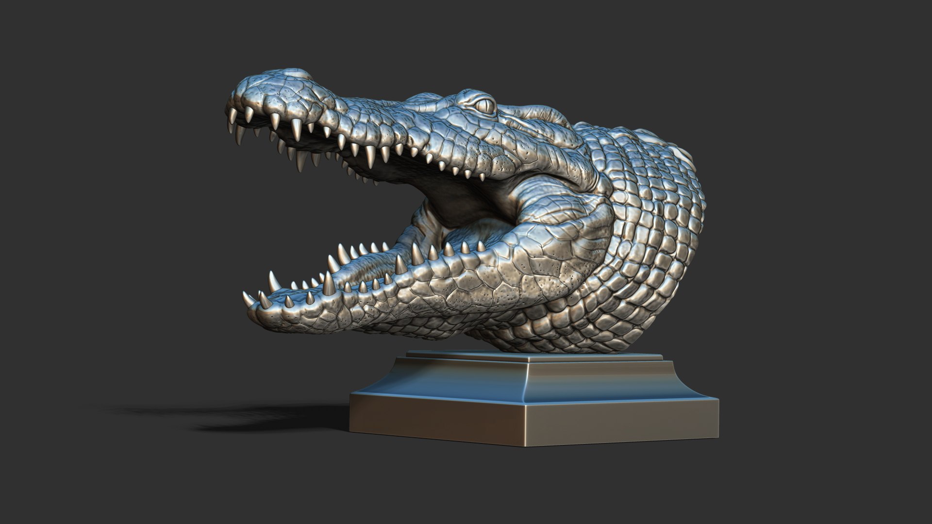 3D Crocodile head https://p.turbosquid.com/ts-thumb/qB/asgtbd/i2/31/jpg/1706265456/1920x1080/fit_q87/feb88cdcaa82e6d9c85bae74c2186d9c04eba616/31.jpg
