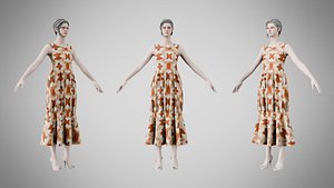 Dress 24 Warm Geometric Organic