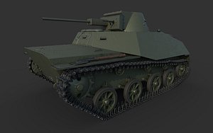 3D Tank T40 model