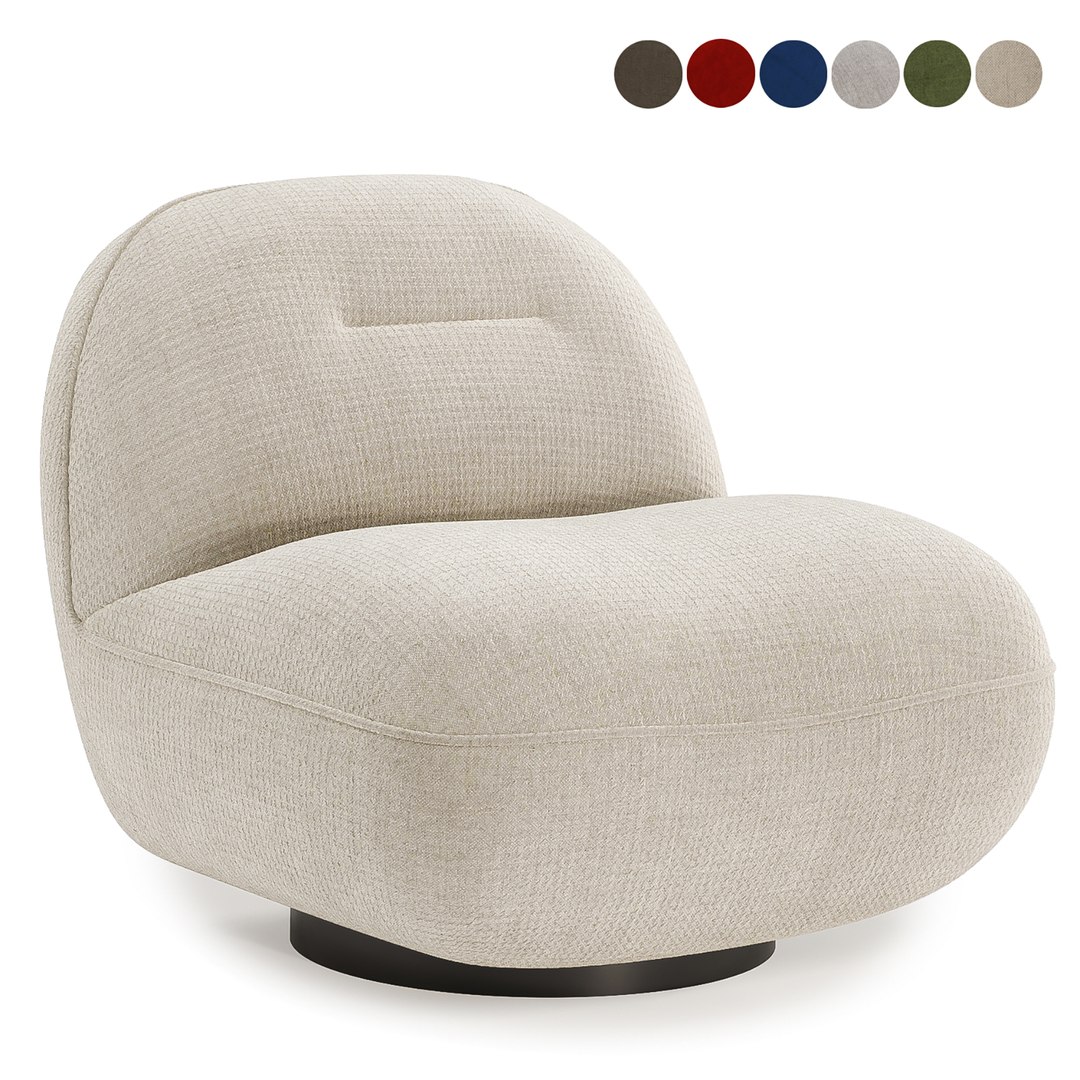 Otis Swivel Accent Chair 3D Model TurboSquid 2214679