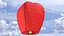 Blazing Sky Lantern Red Color