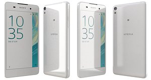 3d model sony xperia e5 white