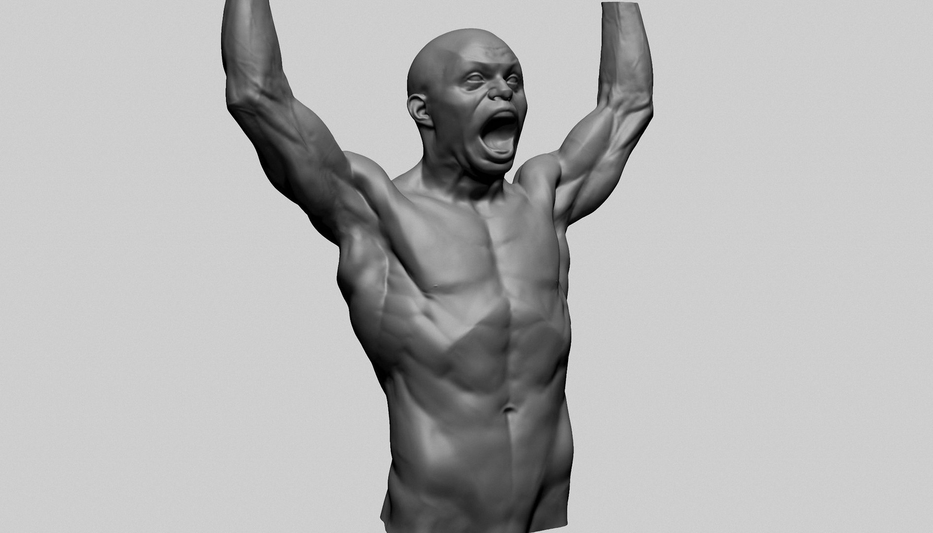Male Upper Body Printable 3D Model - TurboSquid 2198902