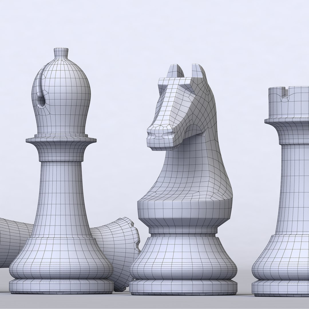 Rook Wooden Chess Pieces 3D - TurboSquid 2093554