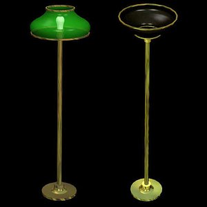 3d model lamps furnishings standing